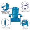 Flash Furniture All-Weather Folding Adirondack Chair in Blue JJ-C14505-BLU-GG